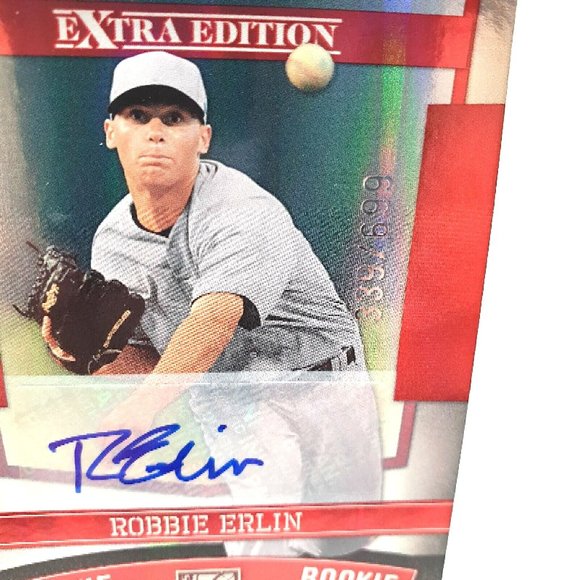 Robbie Erlin # 153 Autograph Baseball 2010 Donruss Elite Extra Edition 339/699 - Picture 2 of 3